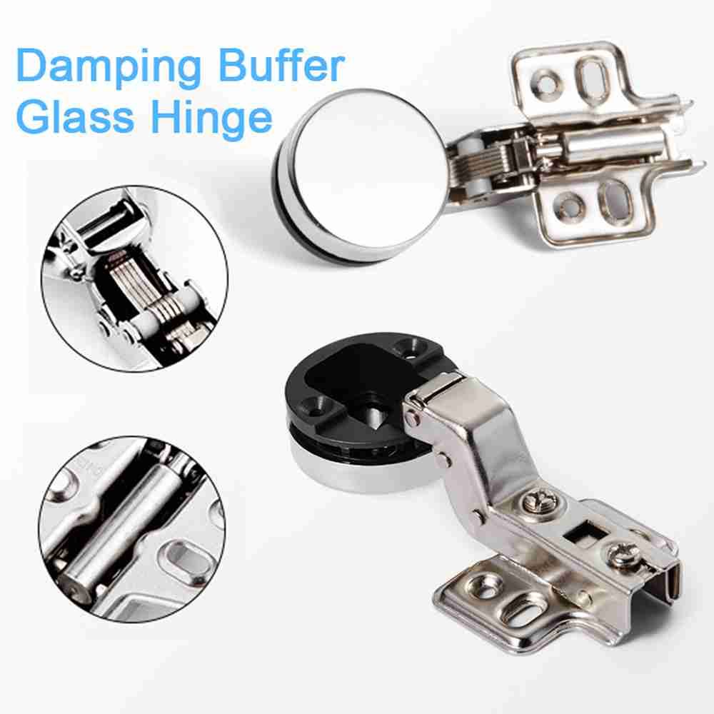 Furniture And Hardware Supplies - 2 ชิ้น ตัวเชื่อมต่อฮาร์ดแวร์สำหรับบ้าน อุปกรณ์เสริมหน้าต่าง บานพับตู้ คลิปบานพับประตูกระจก