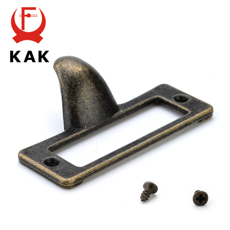 Furniture Hardware Names - 5pcs KAK สังกะสีอัลลอยด์โบราณทองเหลืองป้ายดึงกรอบแฟ้มชื่อการ์ดสำหรับตู้ลิ้นชักกล่องกรณีฮาร์ดแวร์