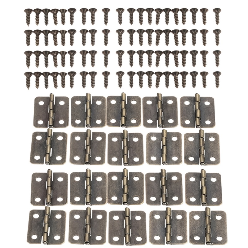 Furniture Hardware And Fittings - บานพับประตูกล่องไม้ขนาดเล็กสำหรับตกแต่ง 20 ชิ้น 18*15 มม. บานพับตู้ขนาดเล็ก