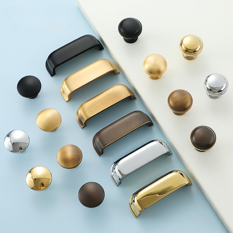 Furniture And Kitchen Hardware Fitting - มือจับเฟอร์นิเจอร์ทองเหลืองทันสมัย มือจับตู้ครัว มือจับลิ้นชัก ฮาร์ดแวร์ตกแต่ง ตู้ข้างเตียง ตู้หนังสือ