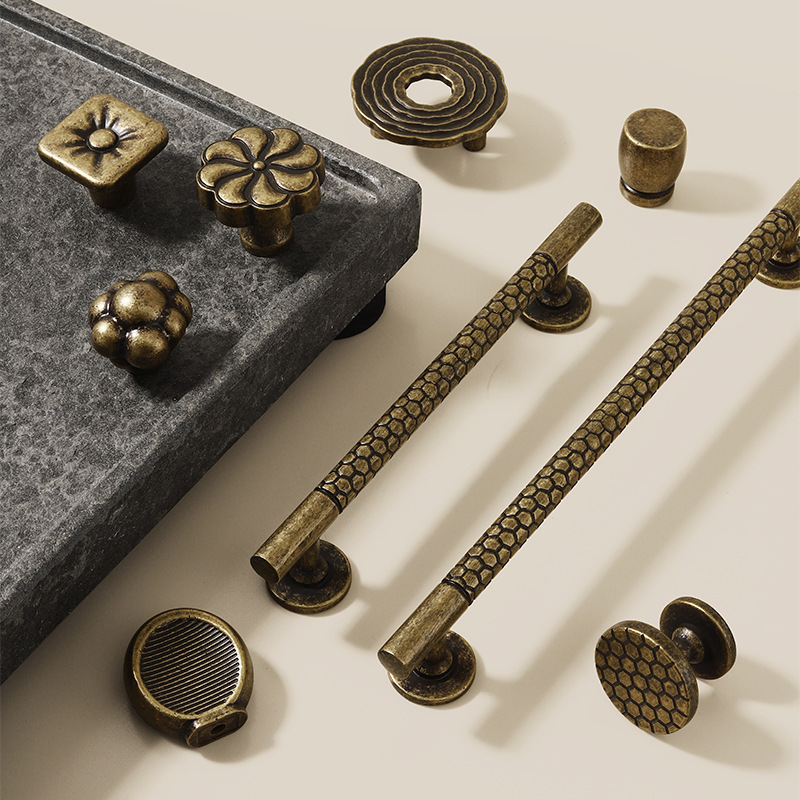 Furniture Hardware And Fittings - มือจับสไตล์จีนโบราณแบบใหม่สำหรับเฟอร์นิเจอร์ อุปกรณ์ฮาร์ดแวร์ ตู้เสื้อผ้า มือจับประตูตู้ ลูกบิดลิ้นชัก มือจับตู้รองเท้า