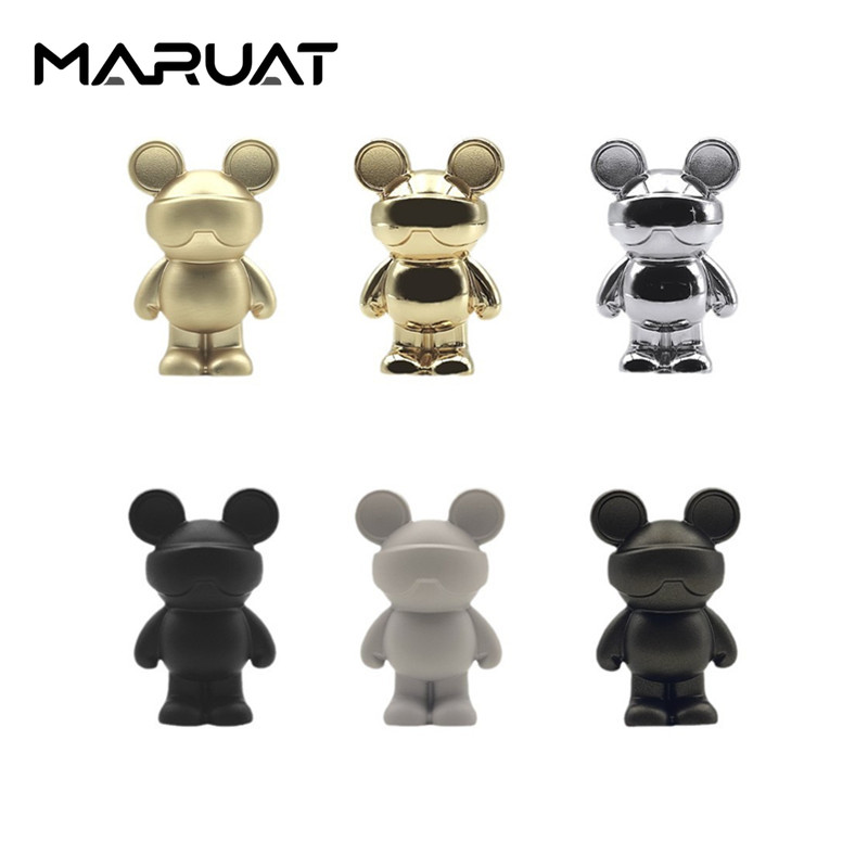 Furniture Hardware Factory - การ์ตูนหมีเฟอร์นิเจอร์สังกะสีอัลลอยด์ลิ้นชักตู้จับสําหรับห้องเด็กรูปสัตว์ห้องครัวจับฮาร์ดแวร์ประตู