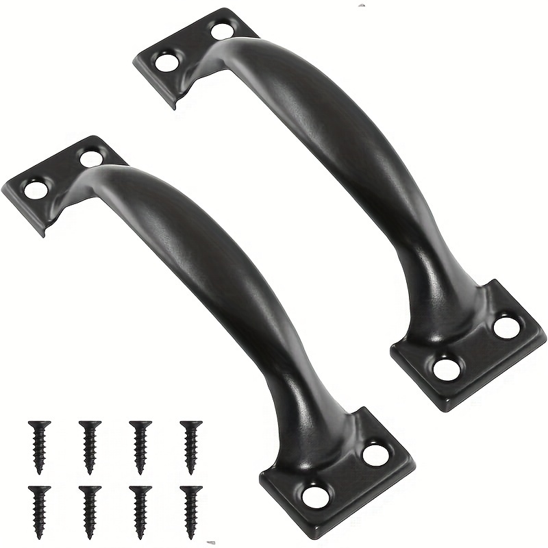 Furniture Hardware Factory - มือจับเฟอร์นิเจอร์เหล็ก DIY 2 ชิ้น พร้อมสกรู สำหรับประตู