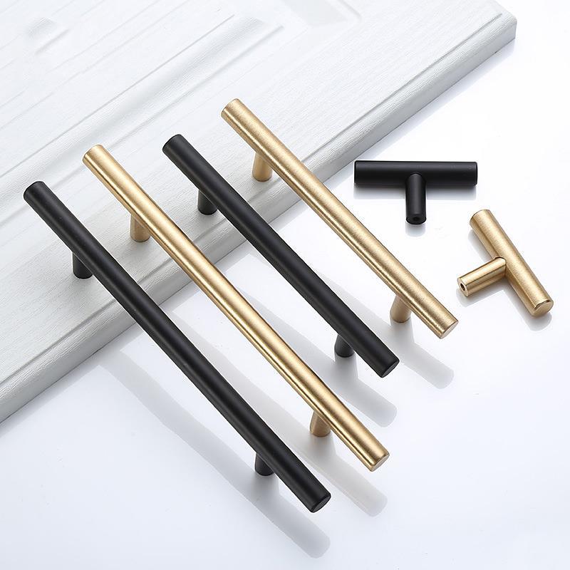 Modern Gold Brushed ตรงตู้จับล - Furniture Hardware Factory บทวิจารณ์และราคา