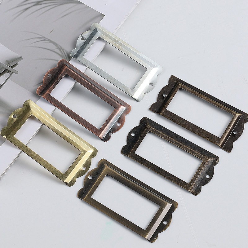 ผู้ถือป้ายวินเทจโบราณ Library  - Furniture Hardware Names บทวิจารณ์และราคา
