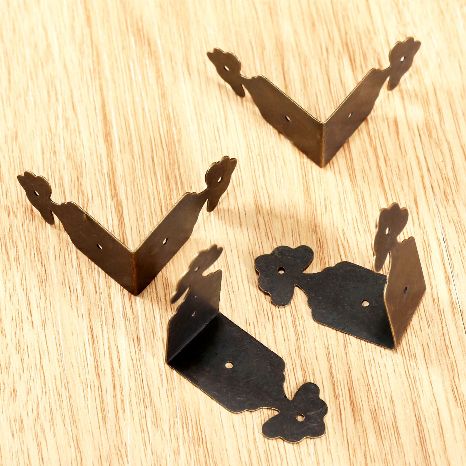 4pcs ตัวป้องกันมุมเหล็กดอกไม้  - Furniture Hardware And Fittings บทวิจารณ์และราคา