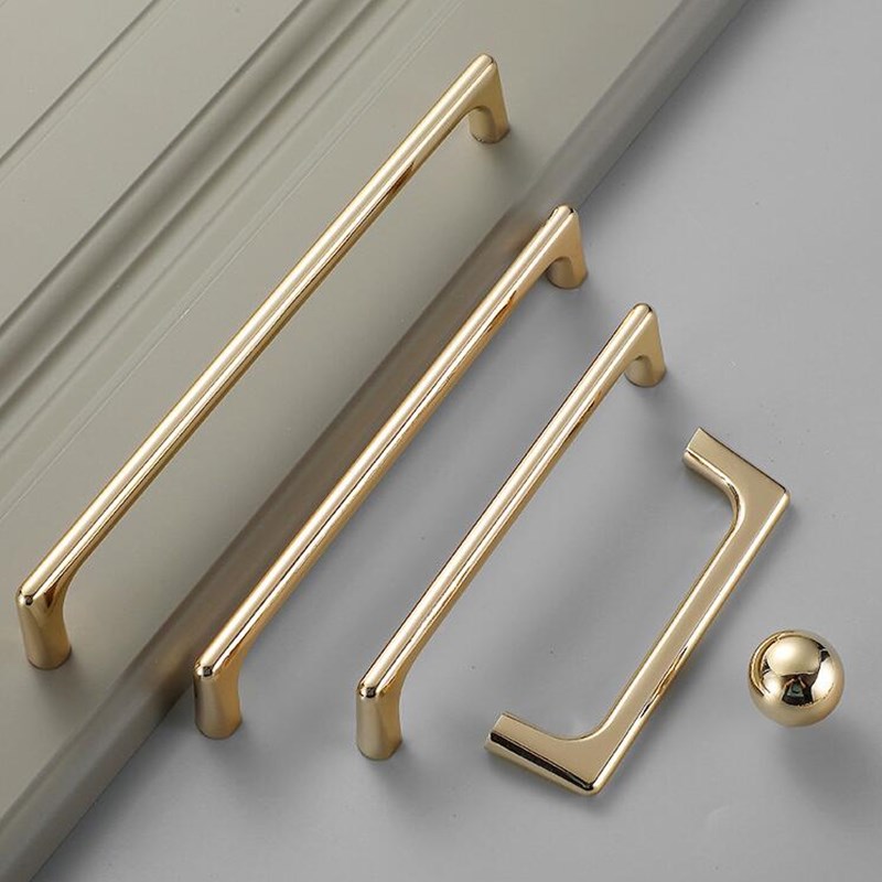มือจับตู้ครัวสีทองสดใส ผลิตจาก - Furniture Hardware Factory บทวิจารณ์และราคา