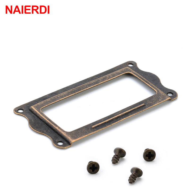 10pcs NAIERDI โบราณทองเหลือง 6 - Furniture Hardware Names บทวิจารณ์และราคา