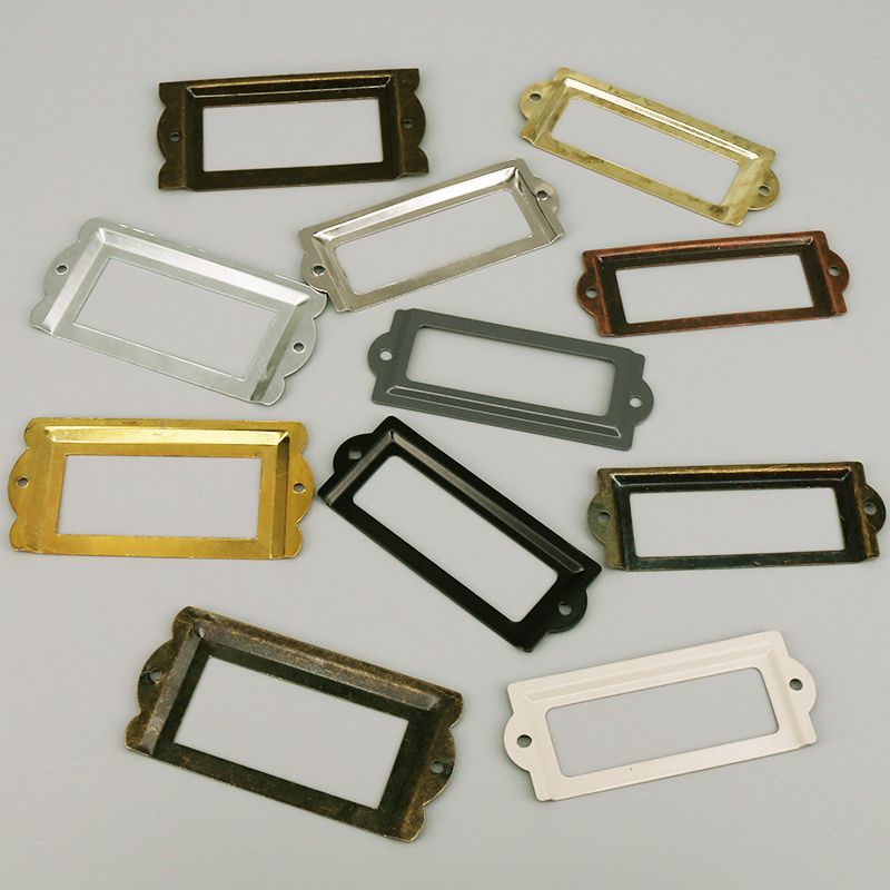 4 ชิ้นเหล็กโบราณป้ายป้ายกรอบชื - Furniture Hardware Names บทวิจารณ์และราคา