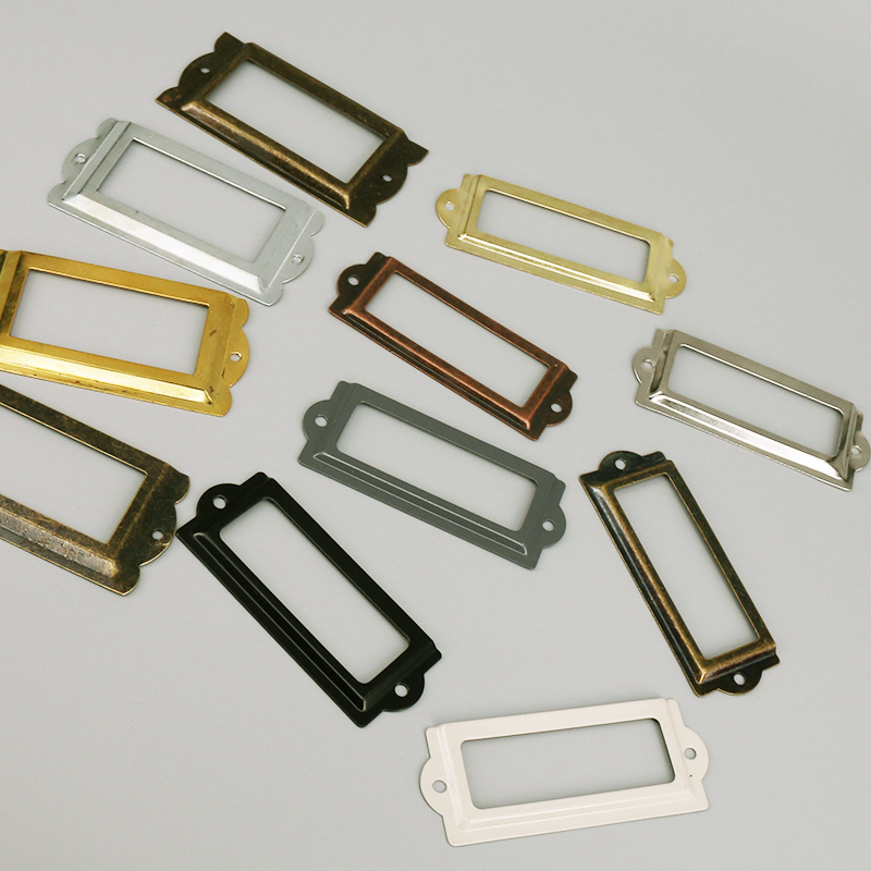 4 ชิ้นเหล็กโบราณป้ายป้ายกรอบชื - Furniture Hardware Names บทวิจารณ์และราคา