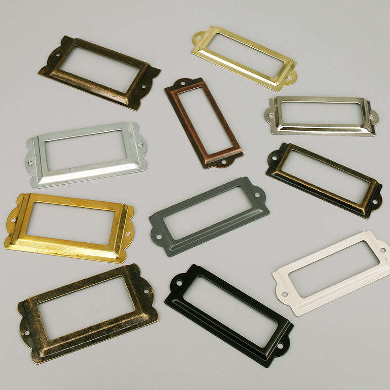 4 ชิ้นเหล็กโบราณป้ายป้ายกรอบชื - Furniture Hardware Names บทวิจารณ์และราคา
