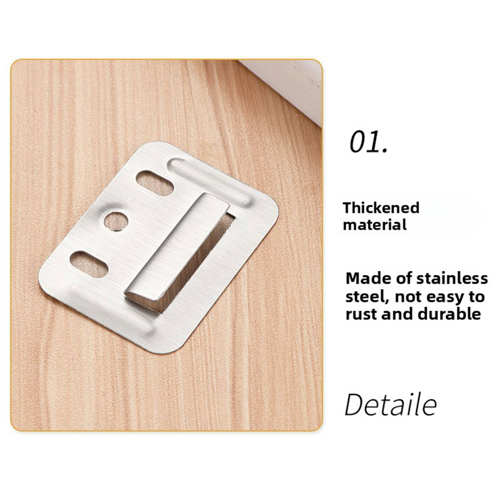 100pcs สแตนเลสสตีลคลิปการติดตั - Furniture And Hardware Supplies บทวิจารณ์และราคา