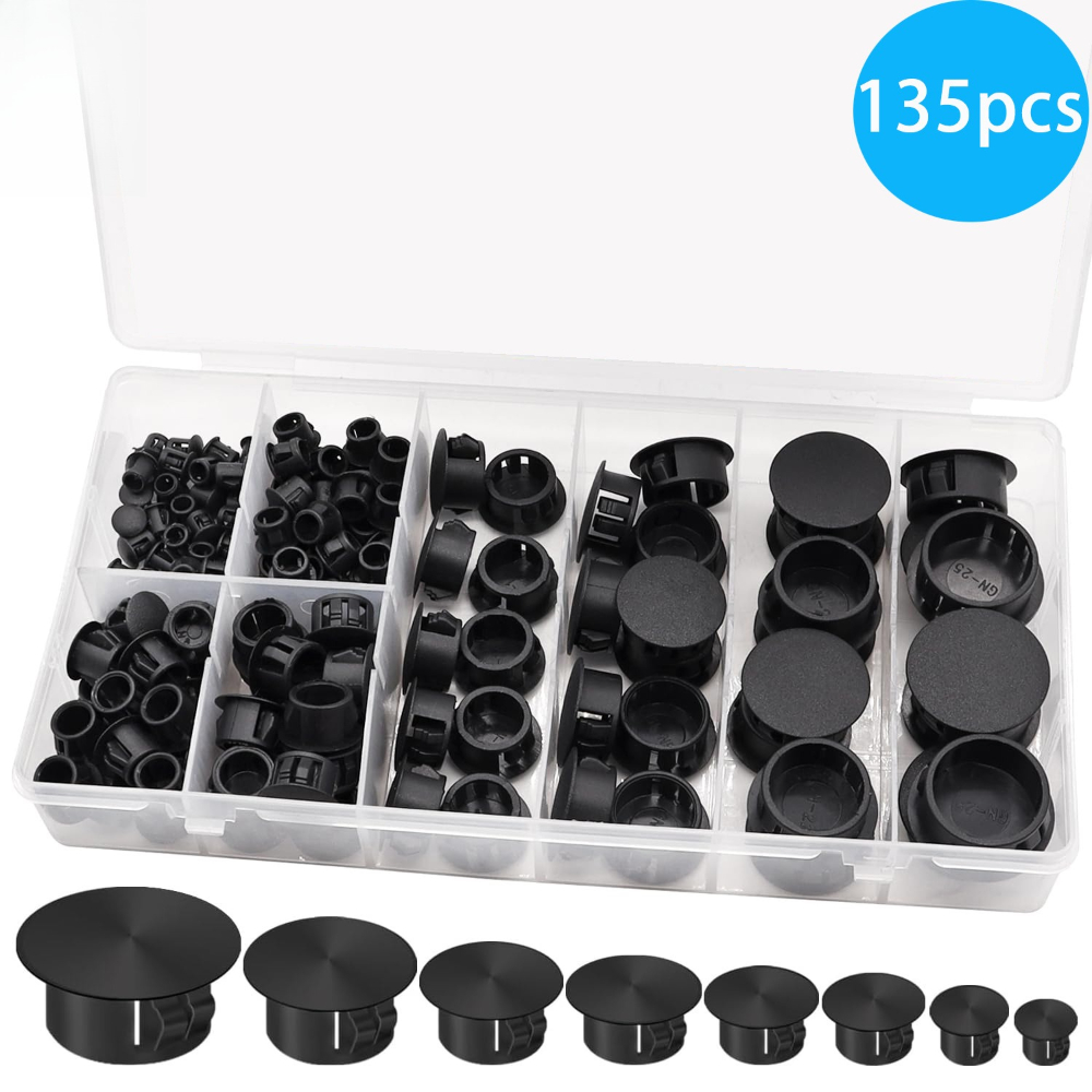 ฝาปิดรูพลาสติกแบบสกรู 135 ชิ้น - Furniture Screw Type บทวิจารณ์และราคา