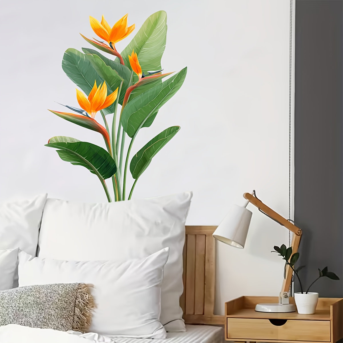 สติกเกอร์ติดผนังใบไม้ป่า 1 ชิ้ - Furniture Paradise & Hardware Ghaziabad บทวิจารณ์และราคา