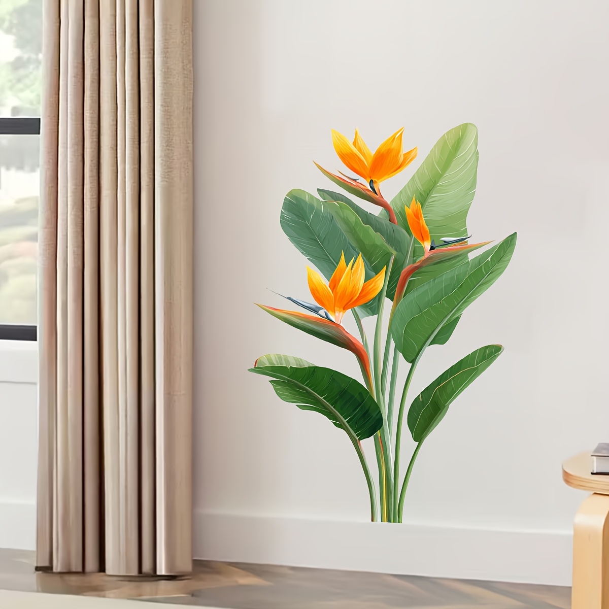 สติกเกอร์ติดผนังใบไม้ป่า 1 ชิ้ - Furniture Paradise & Hardware Ghaziabad บทวิจารณ์และราคา