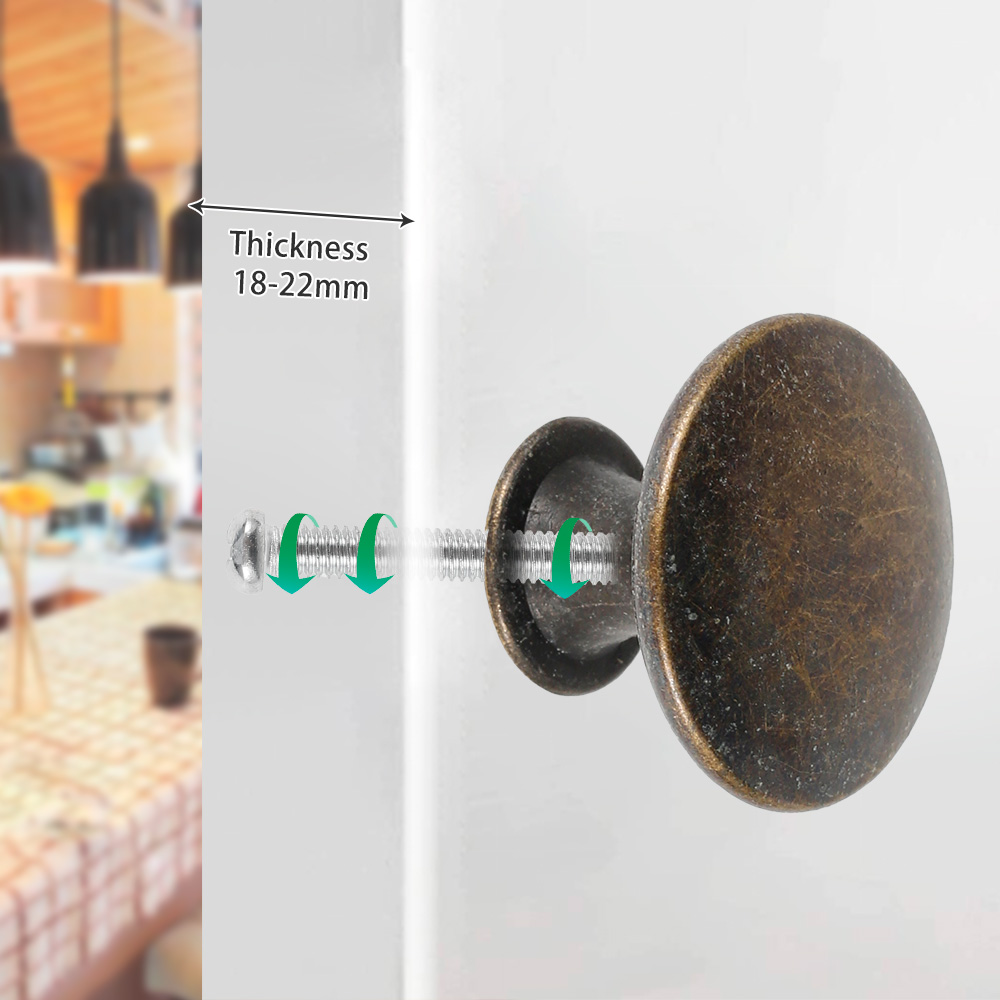 มือจับแบบดึงสไตล์เรโทร 12 ชิ้น - Furniture And Kitchen Hardware Fitting บทวิจารณ์และราคา