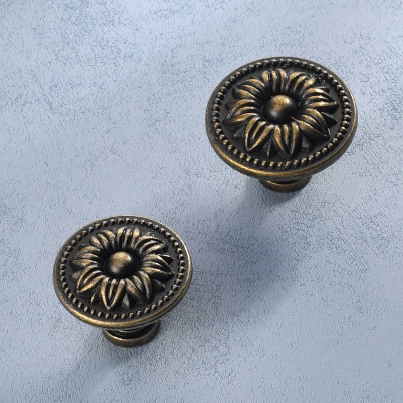 2 ชิ้นโทนสีบรอนซ์ย้อนยุคโลหะผส - Furniture And Kitchen Hardware Fitting บทวิจารณ์และราคา