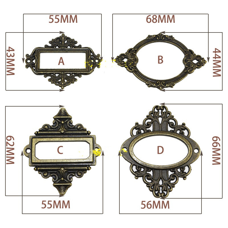 3Pcs โบราณแกะสลักอุปกรณ์เสริมย - Furniture Hardware Names บทวิจารณ์และราคา